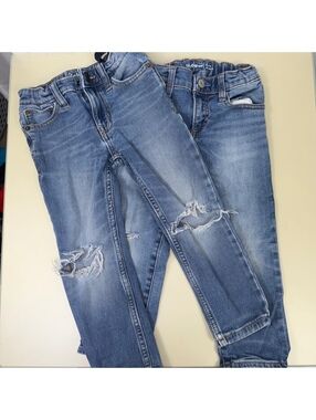 Gap & Cat & Jack Boys Size 4 Distressed Jeans 2-Piece Lot